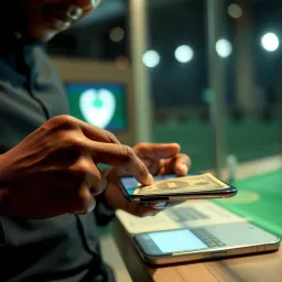 User confidently withdrawing winnings from a Nigerian betting platform on mobile device