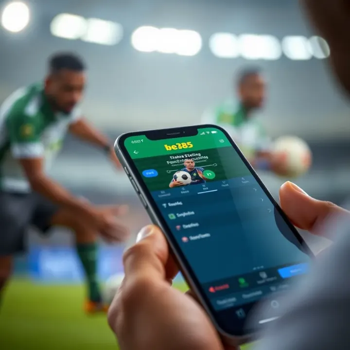 Smartphone showing secure betting features of bet365 app in Nigeria