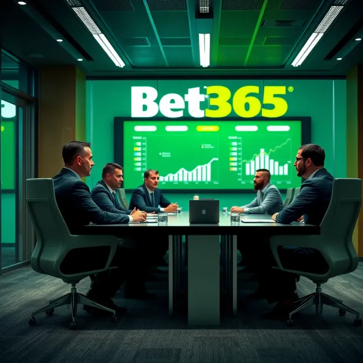 Conference room with executives discussing business strategy and global market influence