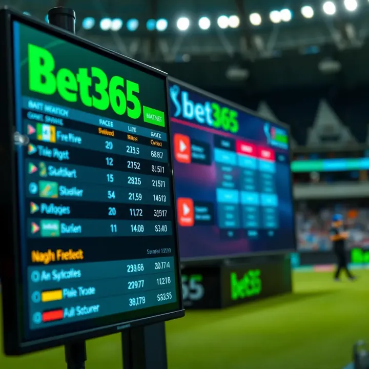A digital cricket scoreboard showing live IPL match scores on a betting platform interface