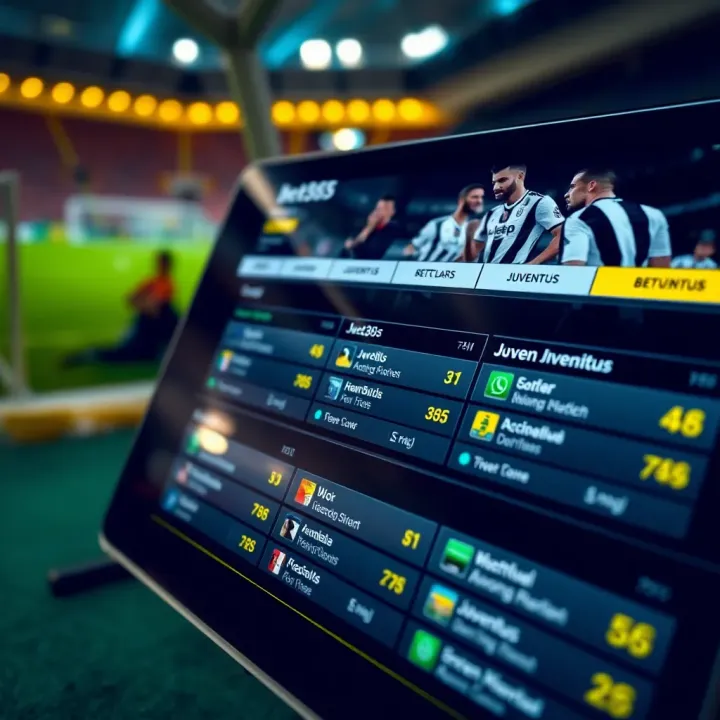 Bet365 interface displaying betting options for Juventus football matches