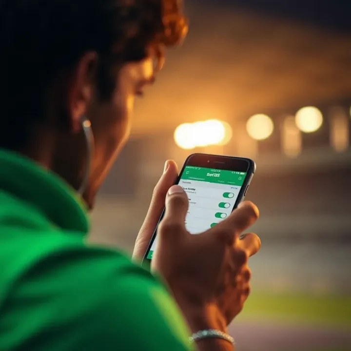 User navigating Bet365 withdrawal options on a mobile device