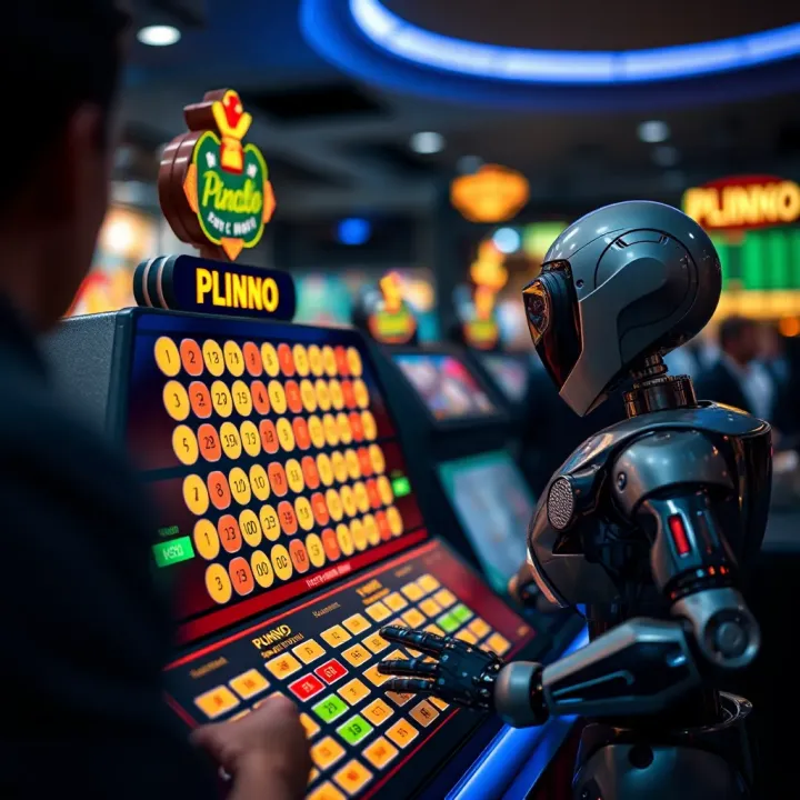 Graphical representation of automated betting software interacting with an online Plinko game interface