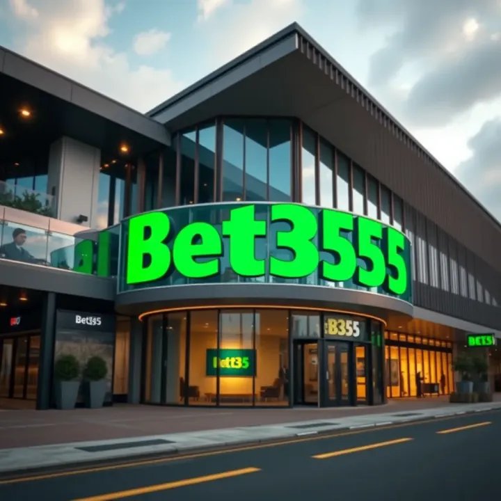 Exterior view of a modern corporate building with Bet365 signage