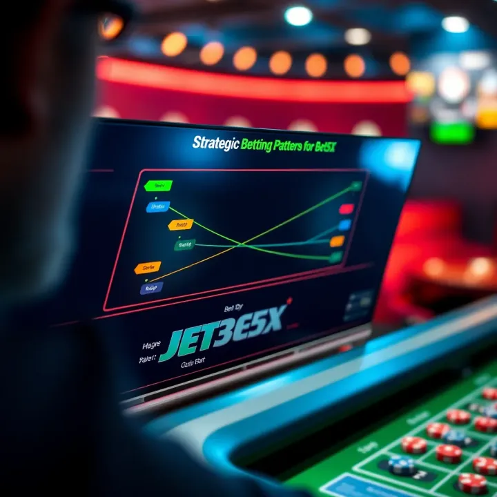 Diagram illustrating strategic betting patterns to optimize JetX gameplay outcomes