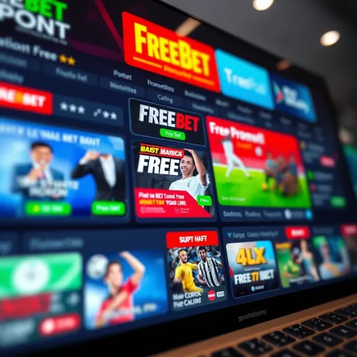 Digital interface displaying various free bet promotions on a Nigerian sports betting platform