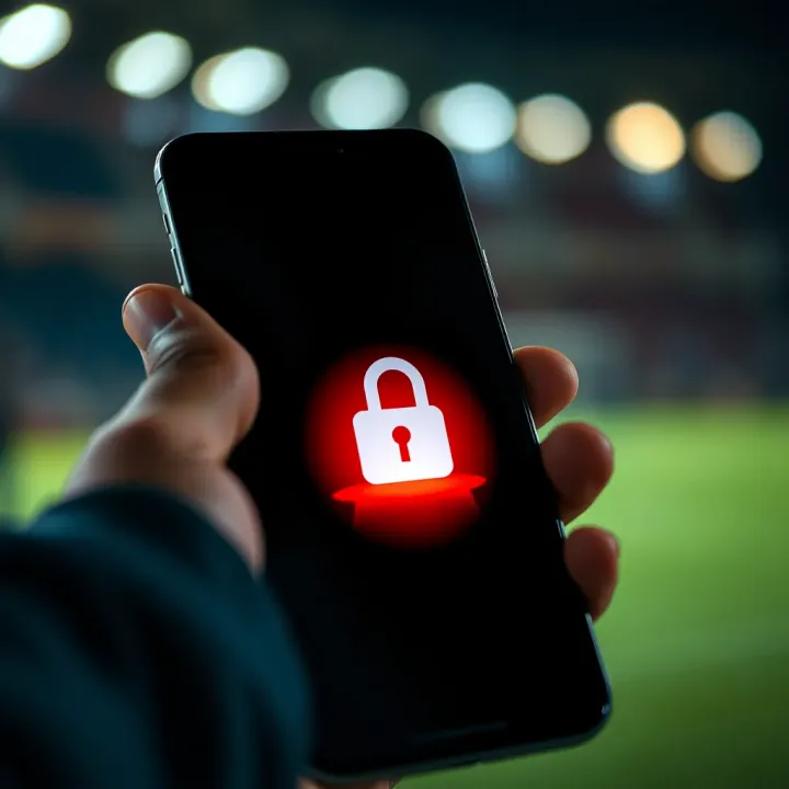 Graphic showing a secure login screen on a mobile device emphasizing user data protection and app security