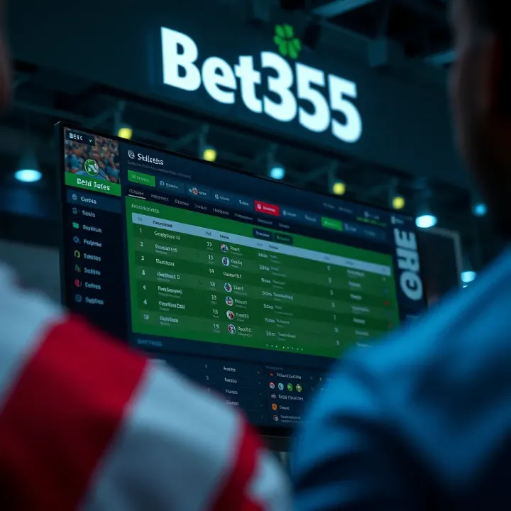 Live football betting screen showing dynamic odds and match statistics on Bet365 platform