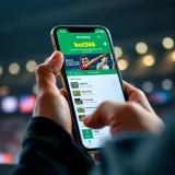 User navigating bet365 MobileLite app interface on a smartphone with clear betting options