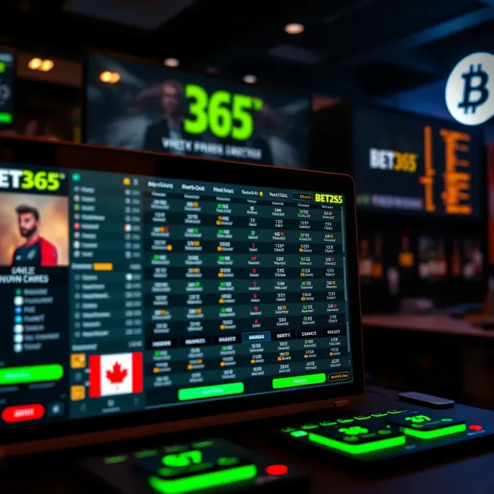 Conceptual illustration of online betting platform interface with digital betting options